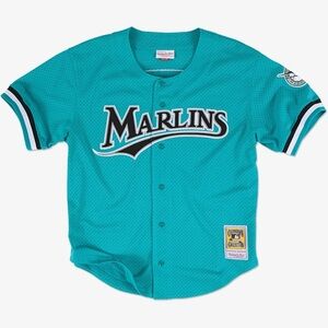 Mitchell & Ness Andre Dawson Teal Florida Marlins 1995 Cooperstown Collection